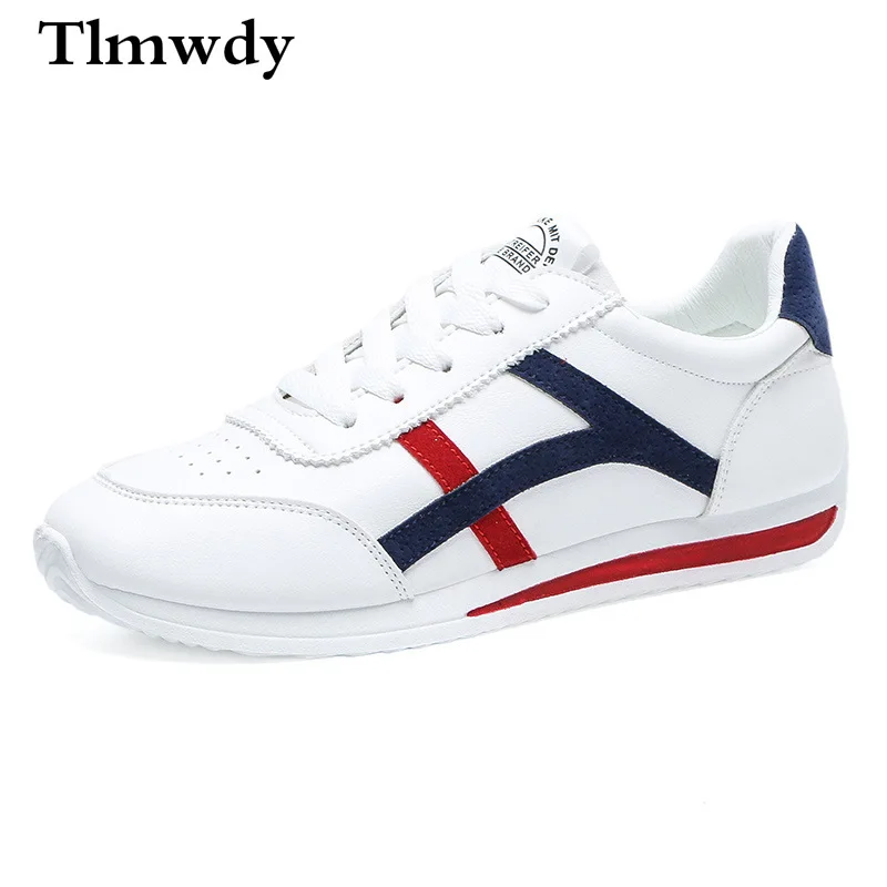 

2021 New Women Sneakers Fashion White Women Vulcanized Shoes Round Toe Breathable Lace-Up Platform Sneakers Zapatillas Mujer