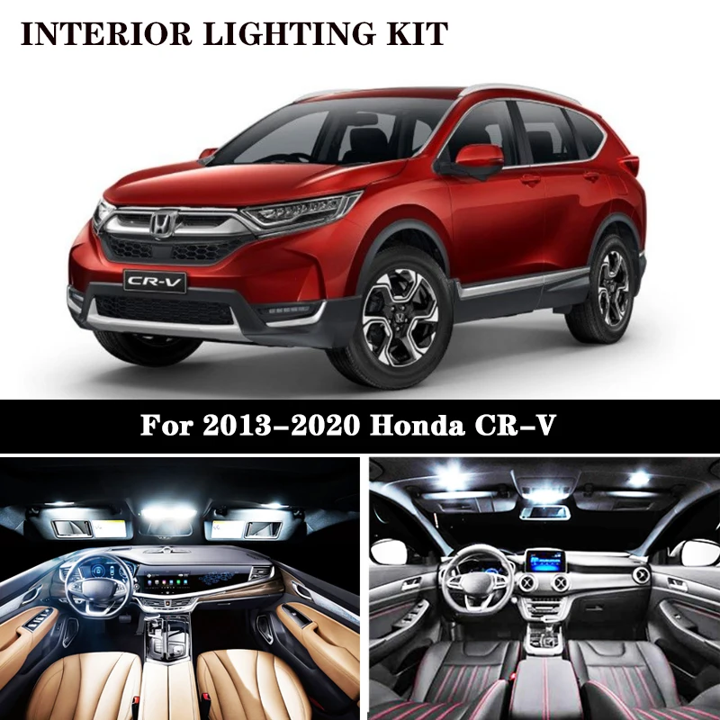 12 шт. фонарь для интерьера автомобиля 2013 2016 2017 2018 2019 Honda CRV светодиодный внутренний