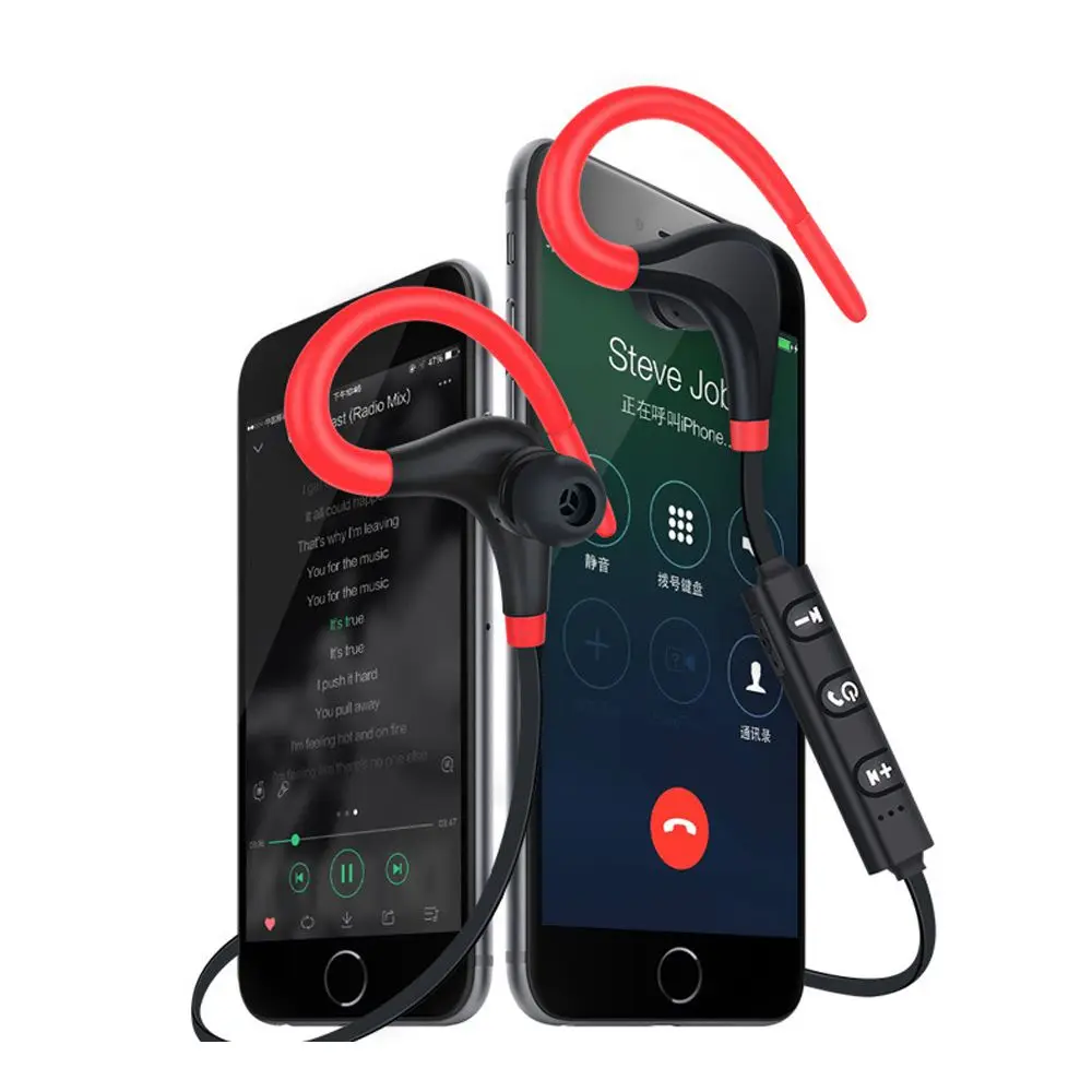 Беспроводные bluetooth наушники BT 01 Спортивная гарнитура для бега вкладыши с шейным