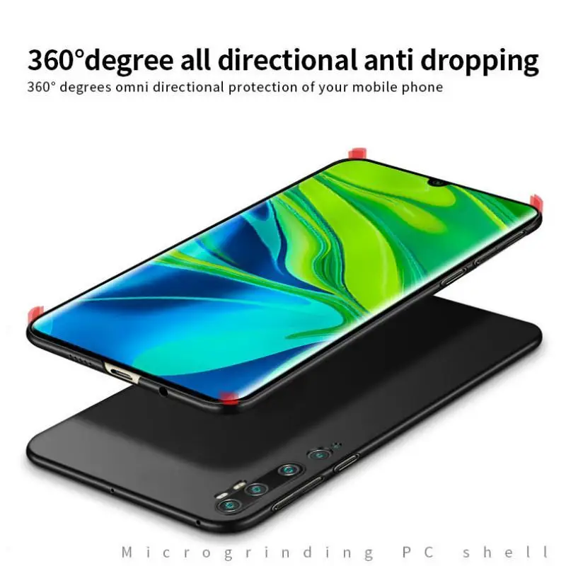 For Xiaomi Mi Note 10 CC9 Pro Case Ultra-thin Hard PC Cover Matte Frosted Protective Capa Fundas |