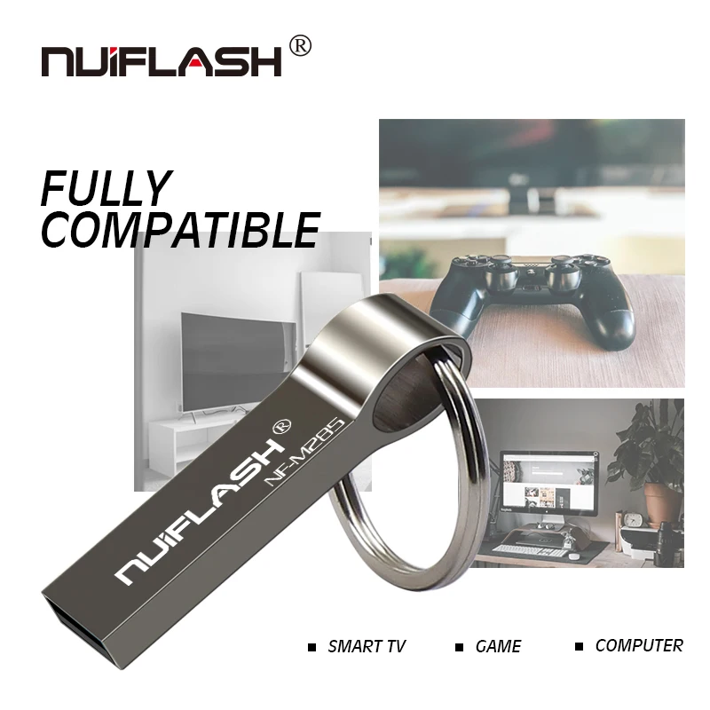 Новый usb флеш накопитель nuiflash 64 ГБ 32 16 8 4 Гб флешка водонепроницаемый серебристый u