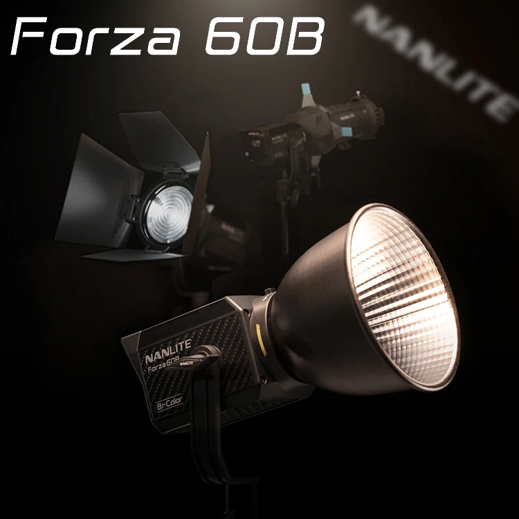 

Nanguang Nanlite Forza 60 60B светодиодный фотографический светильник 60 Вт 2700K-6200K наружный монокристаллический светильник COB светильник стробоскоп дву...