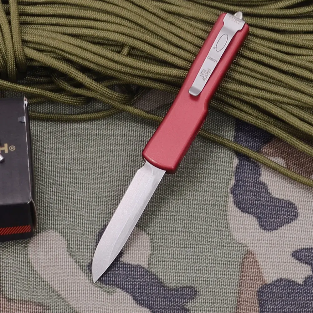 Tactical Outdoor MT OTF D2 Steel D/E S/E Blade Aluminium Handle Survival EDC Utx70 Utility Kitchen Fruit Knife Rescue Hand Tool | Спорт и
