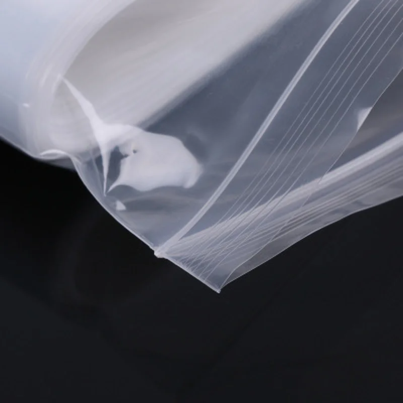 100 шт Высокое качество Пластиковые молнии замок Ziplock Сумки прозрачная упаковка для хранения продуктов маленькие ювелирные изделия Упаковка Reclosable поли молнии мешок толстый