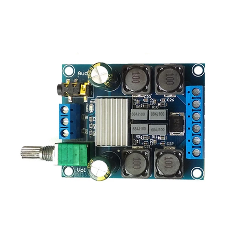 50Wx2 TPA3116 D2 двухканальный цифровой Мощность Плата усилителя стерео DC4.5 27V