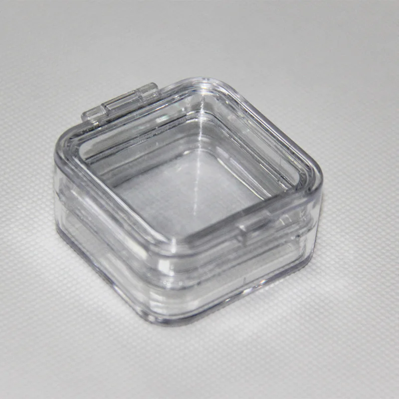 100 шт. 1 дюйм зубы Ящик Контейнер для зубных протезов Прозрачные коробка High end