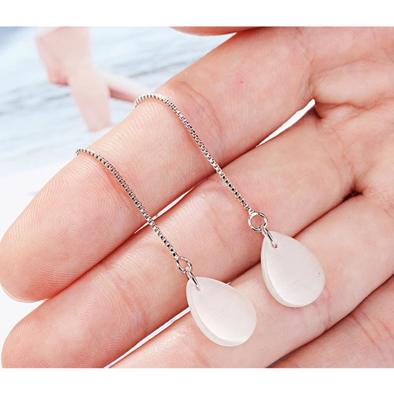 Женские серьги подвески из серебра 925 пробы с перьями|Серьги-подвески| |