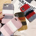 Теплый зимний чехол для Google Pixel 3 2 4 XL 3A XL, чехол из кроличьего меха, чехол, оболочка