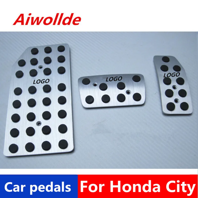 Автомобильные аксессуары алюминиевые автомобильные педали для Honda City педаль