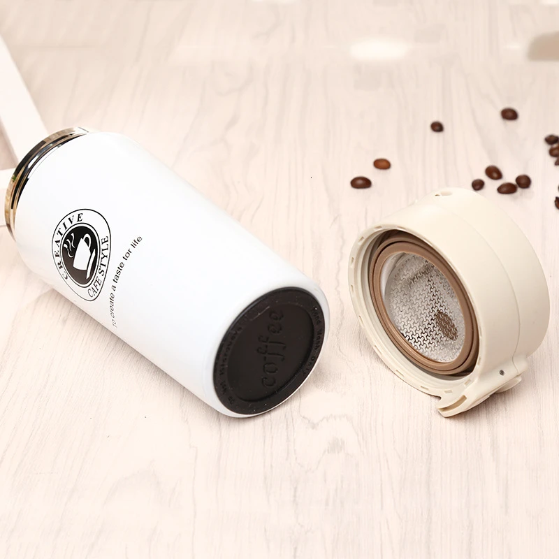 VOZRO Современная дорожная кофейная чашка термос из нержавеющей стали стакан