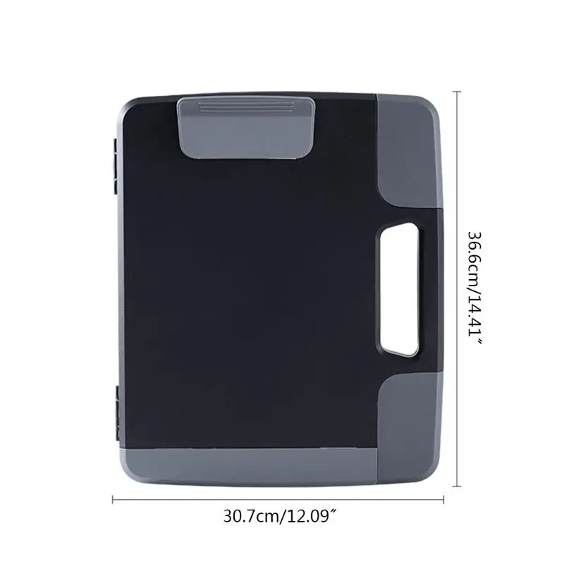 

Portable A4 Files Document Clipboard Storage Case Organizer Multifunctional Compartment Holder Office Supplies