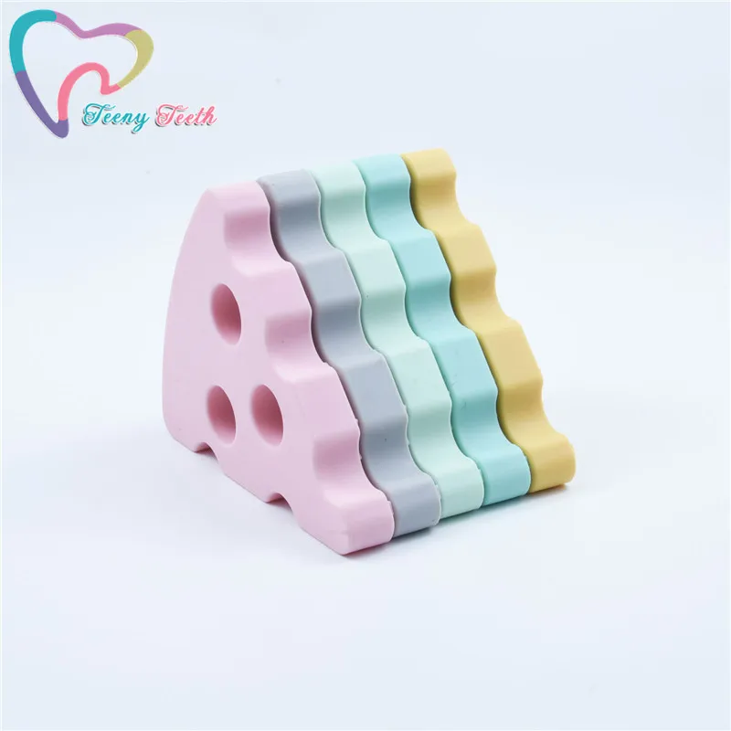 Teeny Teeth 5 шт. новые силиконовые подвески для прорезывания зубов сыра детские