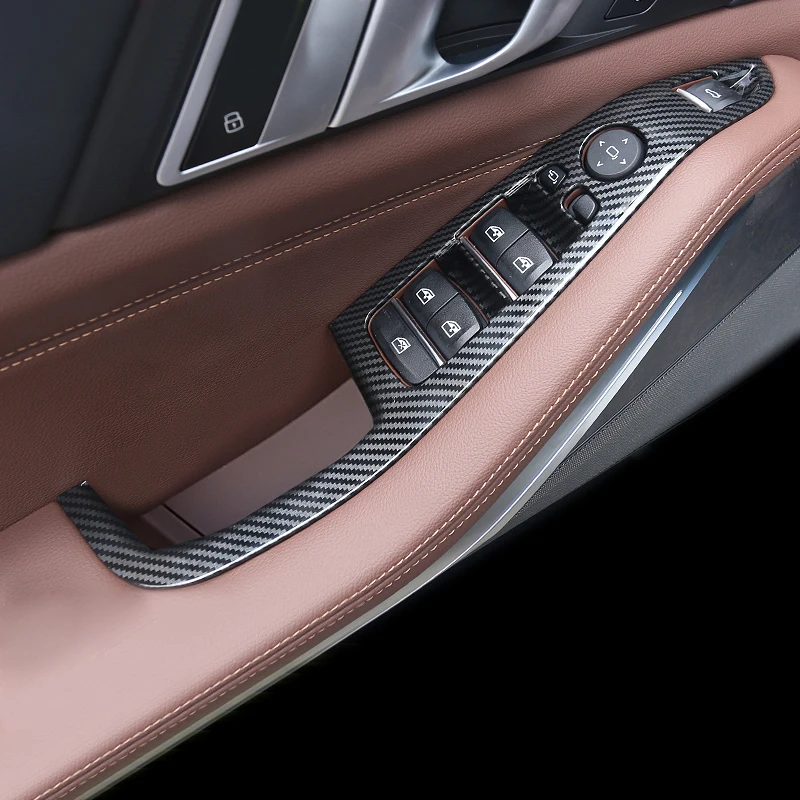 Для BMW X5 G05 2019 2020 украшение автомобиля из углеродного волокна стиль внутренняя