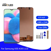 amoled for samsung galaxy a30 a305 a305flcd display touch screen a305fnds lcd digitizer assembly for samsung a30 screen display