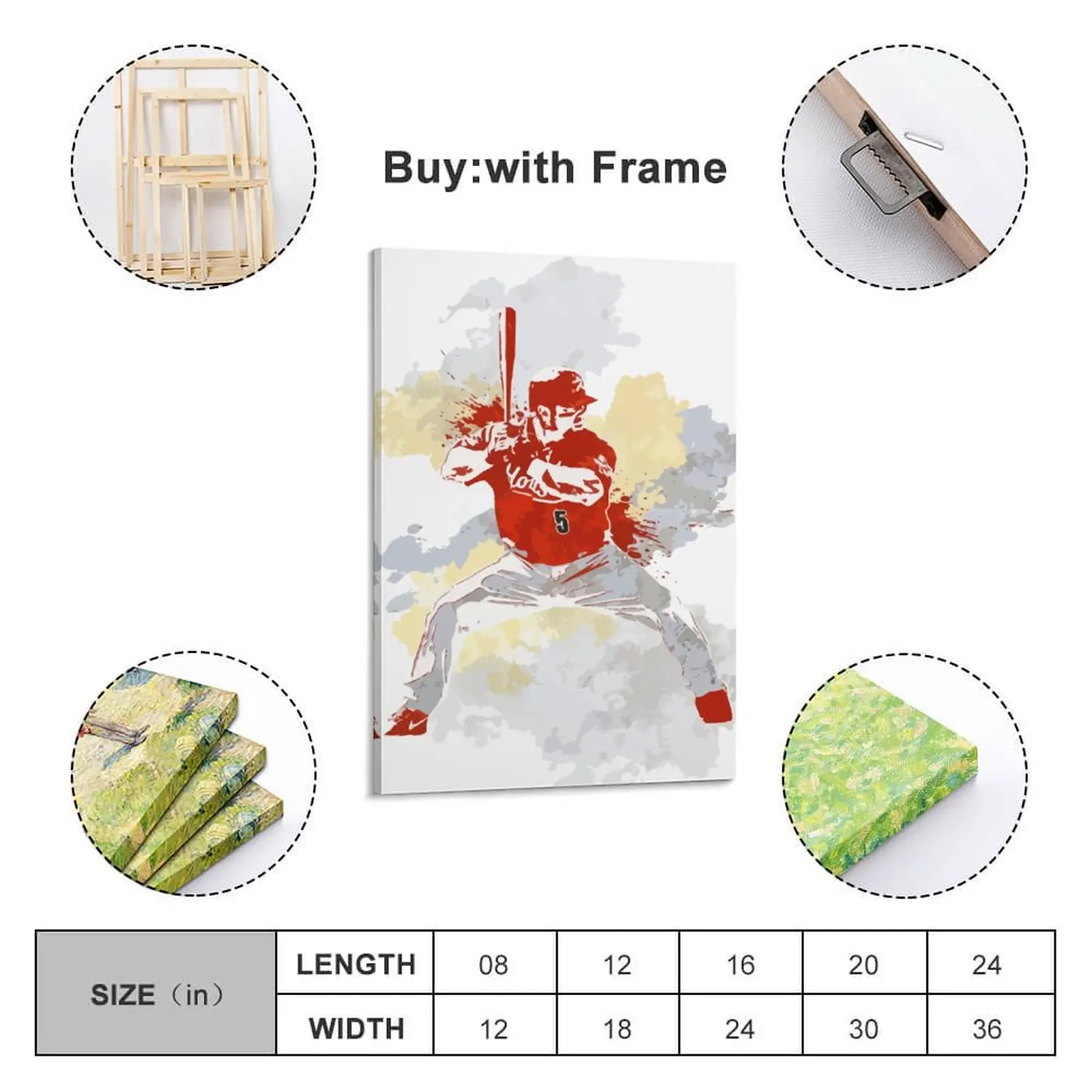

Posters Decor Print 5 Jeff BagwellPainting Canvas Hang A Picture With Frame Vertical Modern Home for Living Room Wall Room