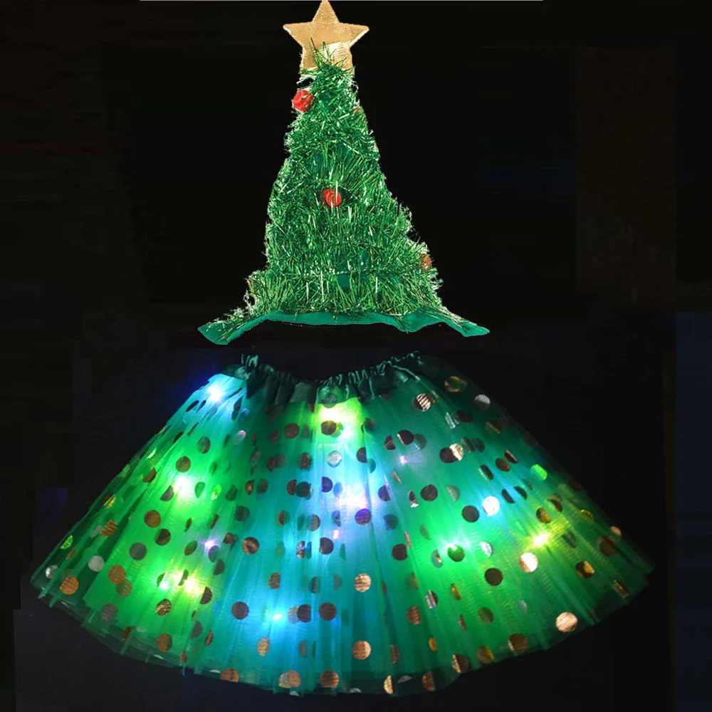 

Детская юбка-пачка в горошек, со светодиодной подсветильник кой