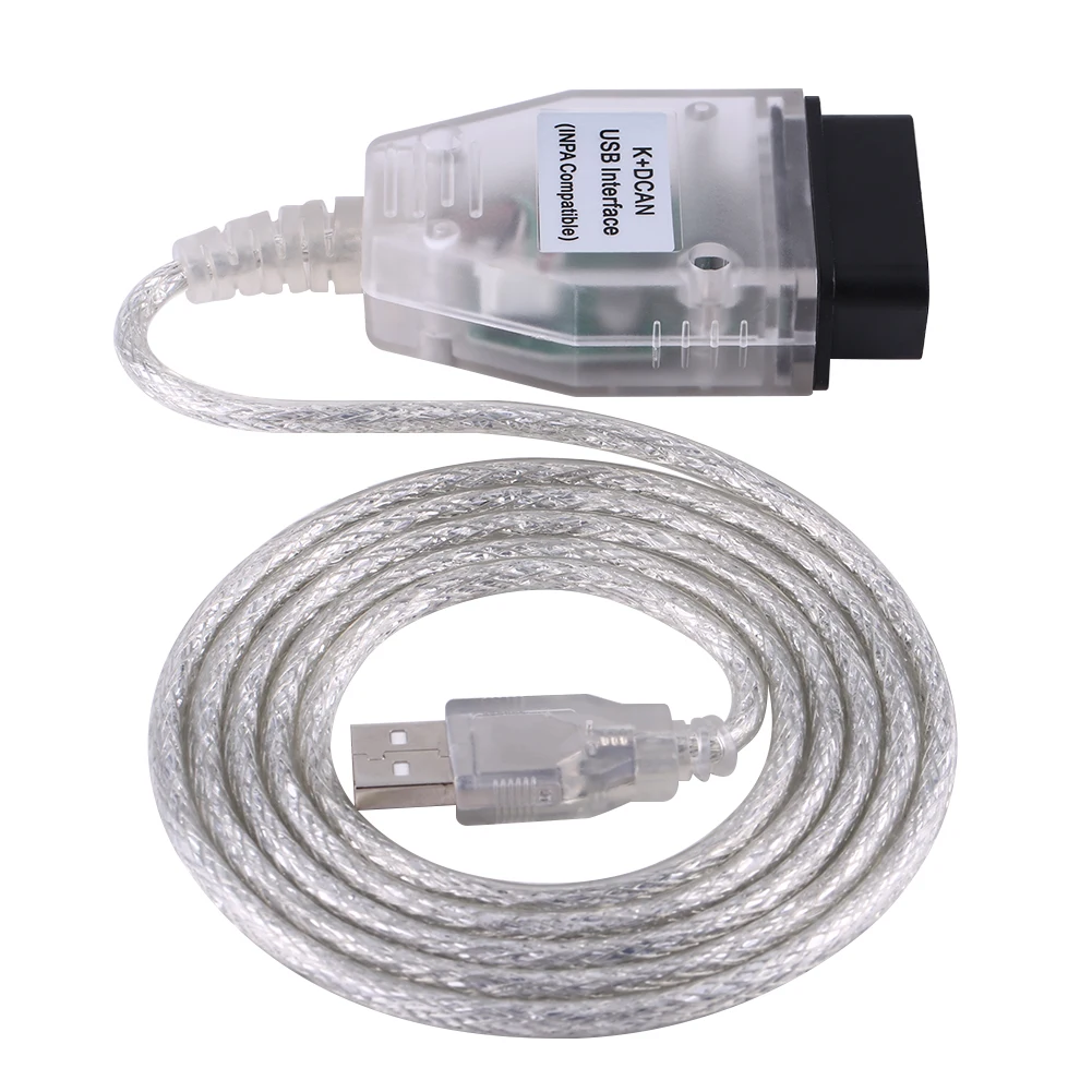 Диагностический USB кабель интерфейса OBD2 для BMW INPA/Ediabas K + DCAN позволяет полностью