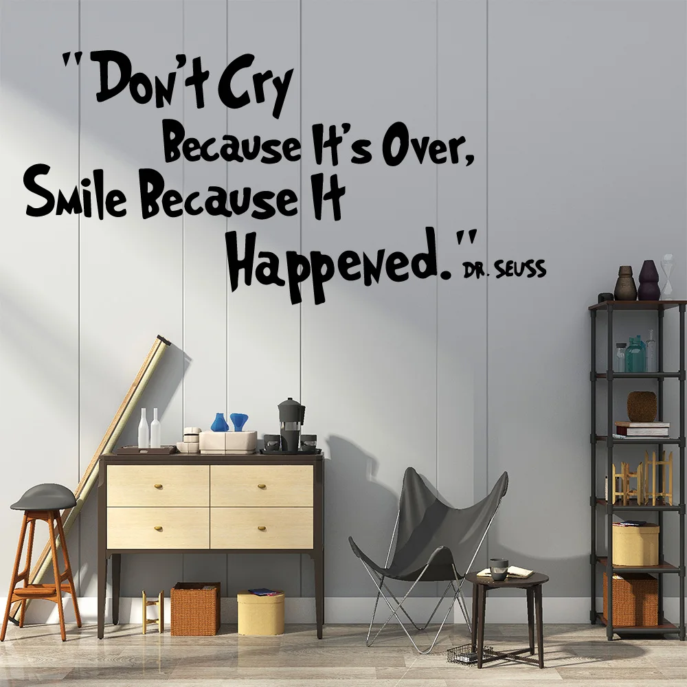 Бесплатная доставка настенные Стикеры с надписью Don Cry Настенный декор для
