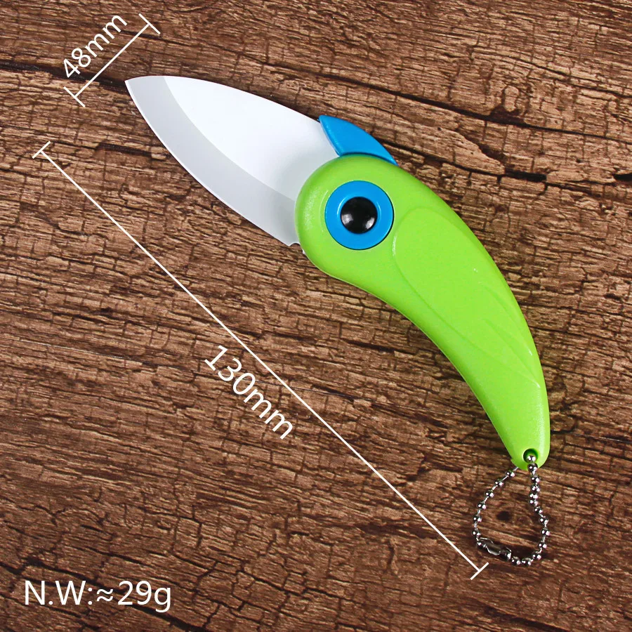 

Peeler Mini Bird Cut Slice Picnic Lunch Fruit Cutlery Pocket Pare Peel Bag Box Vegetable Kitchen Blade Ceramic Fold Knife Cutter