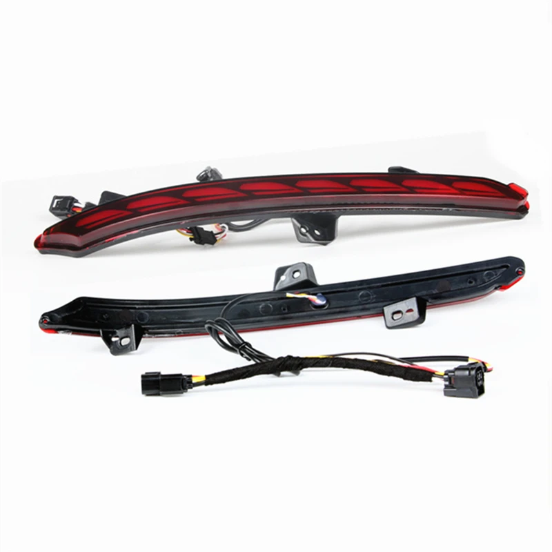 1 пара автомобиля светодиодный задний бампер противотуманный фонарь стоп сигнал