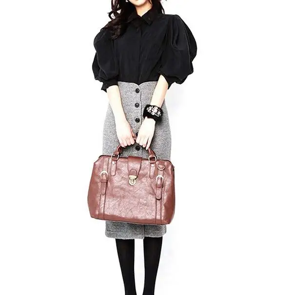 Осенняя и зимняя юбка с высокой талией Длинная тонкая однотонная шерстяная