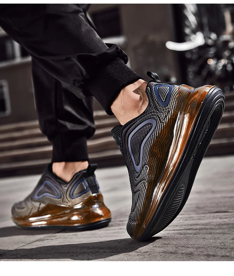 VESONAL Brand Comfort Lycra Sneakers Men Casual Shoes For Adult Hot New Autumn Air Cushion Running Shoes Male Footwear Non Slip