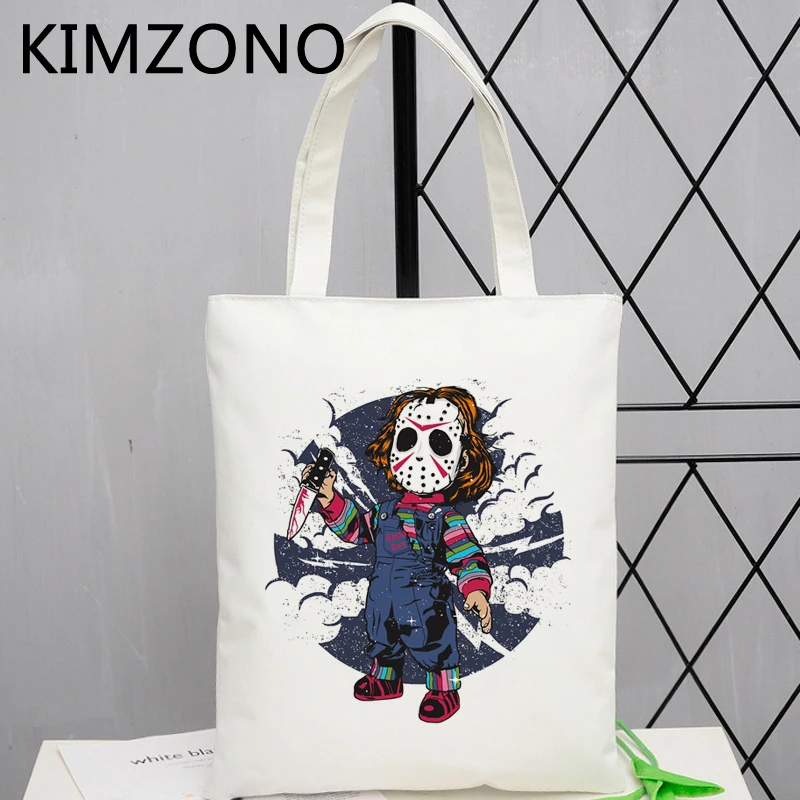 

Сумки для покупок Chucky, многоразовые сумки, холщовые сумки для покупок