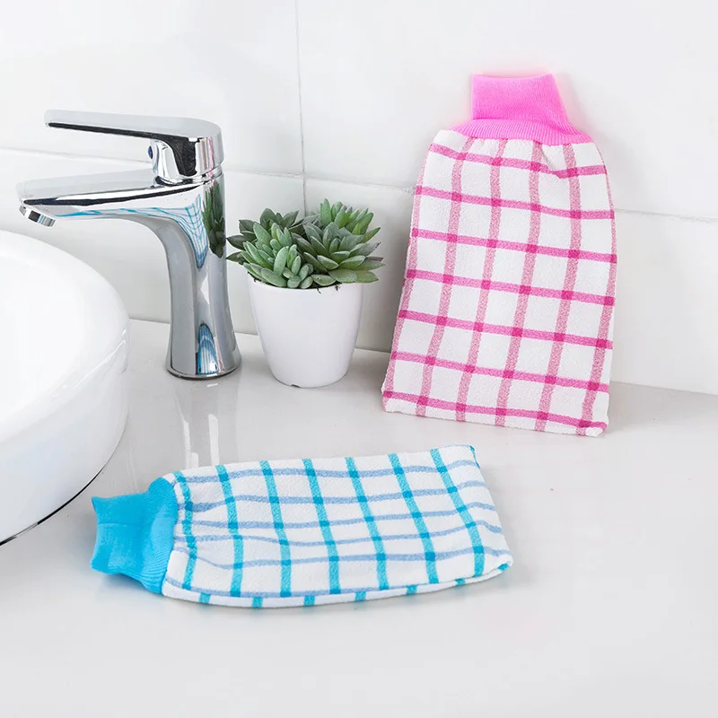 1 шт. перчатка для скрабирования аксессуары ванной душа мытья кожи тела полотенце