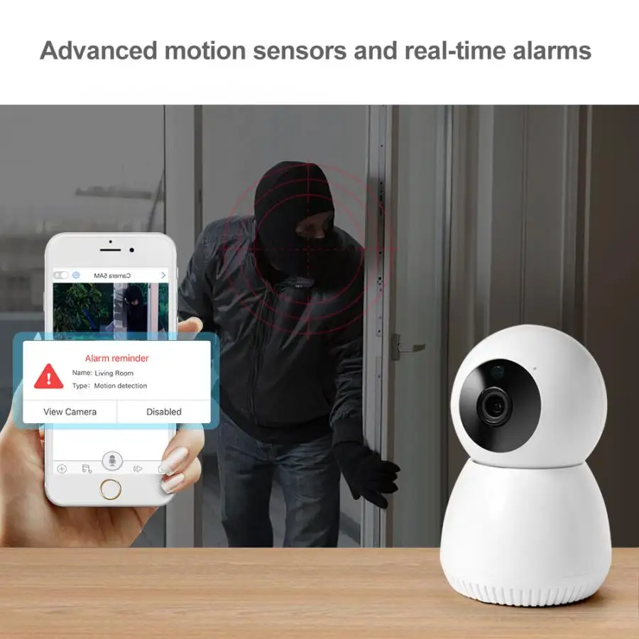 Wi-Fi 1080P HD Камера Ночное видение 2-полосная внутренняя камера домашнего наблюдения