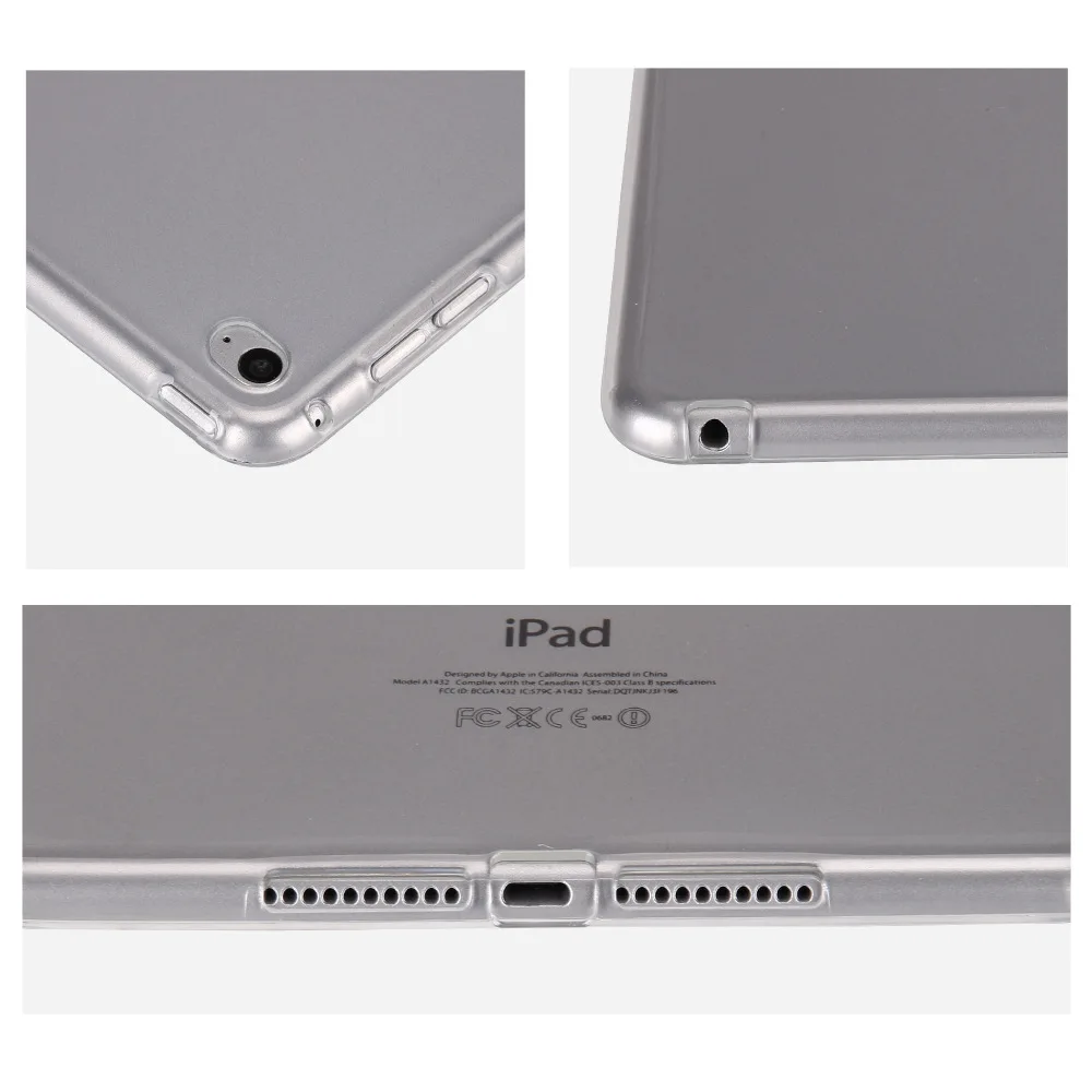 Яркий прозрачный ТПУ Тонкий чехол для iPad Pro 11 9 7 2017 2018 с прозрачной гелевой защитой