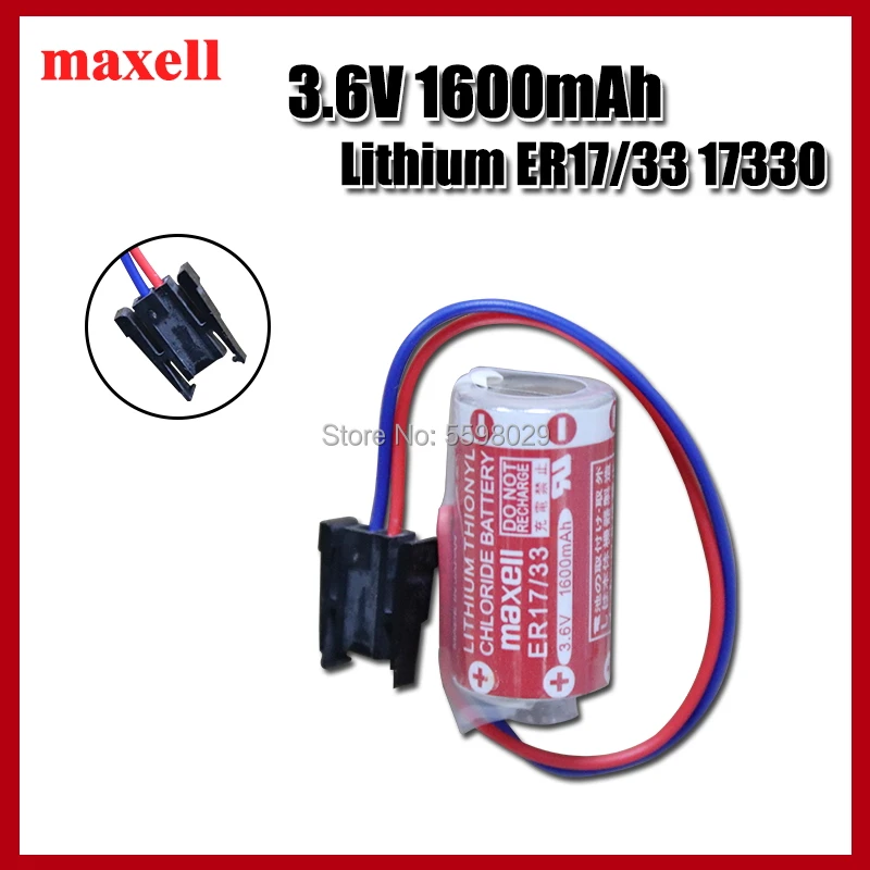 5 шт./лот Новый Maxell ER17/33 ER 17/33 3 6 V 1600mah PLC Промышленный контроль литиевых батарей с