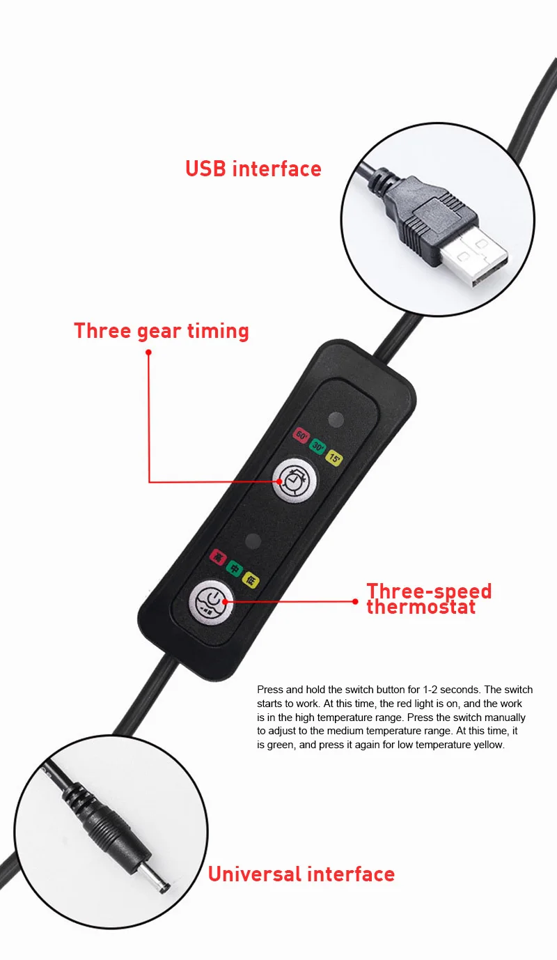 

Winter Hat Beanies Coral Fleece Balaclava Scarf USB Rechargeable Smart Constant Temperature Warm Thickening Neck Cover Unisex