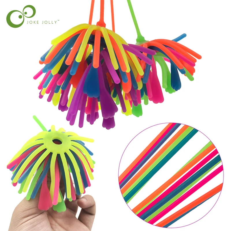 Детская игрушка для декомпрессии взрослых светящаяся тянущаяся веревка лапши TPR