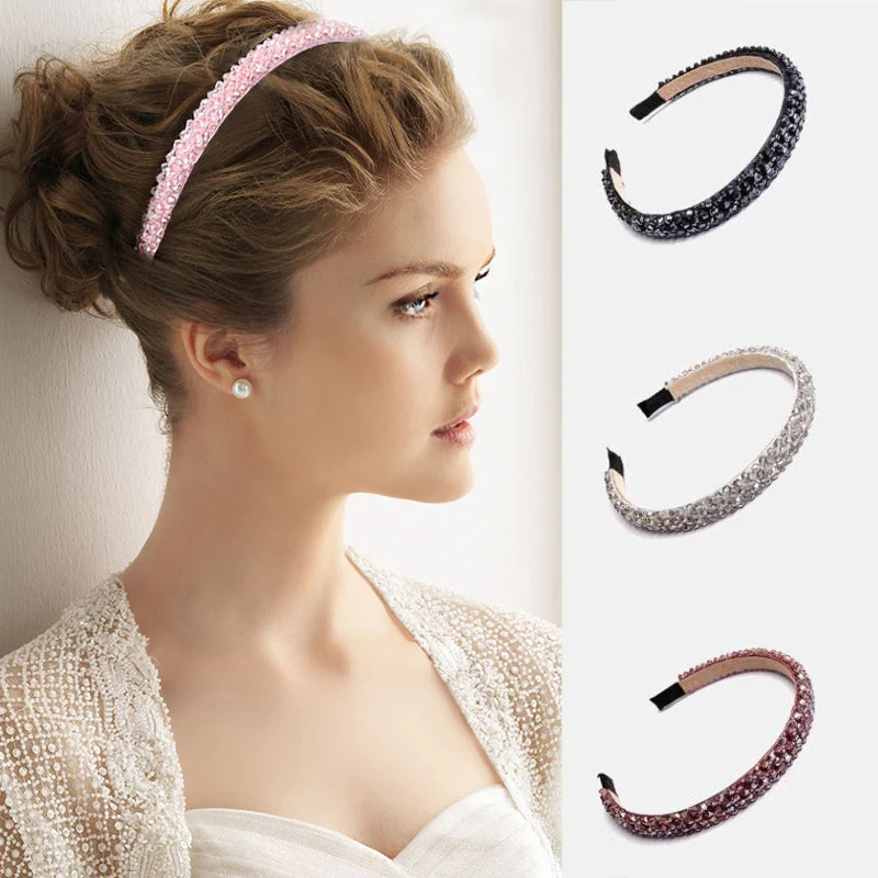 

Crystal Headbands Ornaments Beautiful Women Jewelry High Quality Hair Hoop Luxury Rhinestone Hair Hoop Girl Hair Accessories