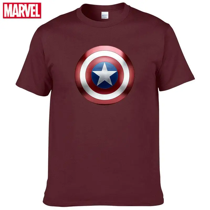 Футболка мужская с принтом Marvel Мстители Капитан Америка летняя футболка
