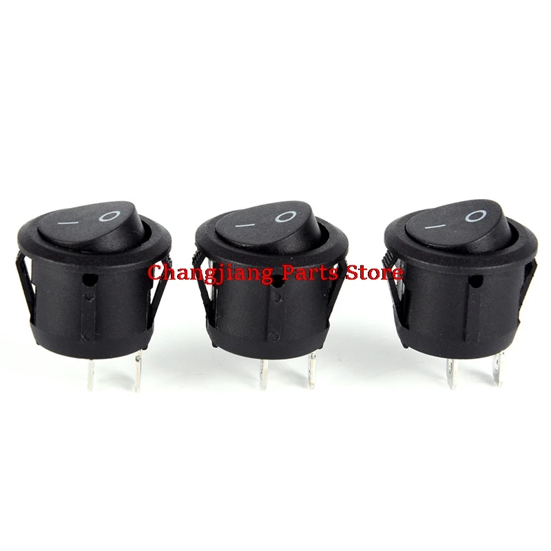 

1pcs Round Black 2 Pin SPST ON-OFF Rocker Boat 12V Snap + Waterproof Coat Switch