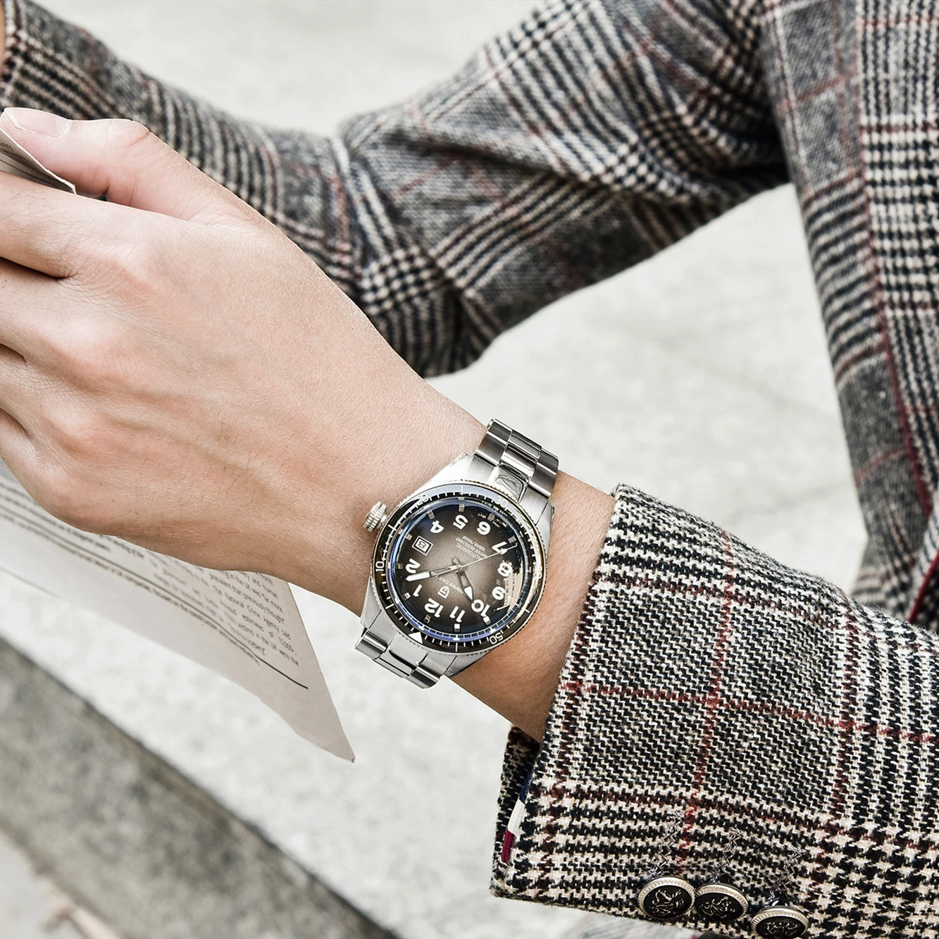 

PAGANI DESIGN Brand Men Luxury Automatic Watch Stainless Steel 100M Waterproof Business Sport Mechanical Wristwatch Reloj Hombre