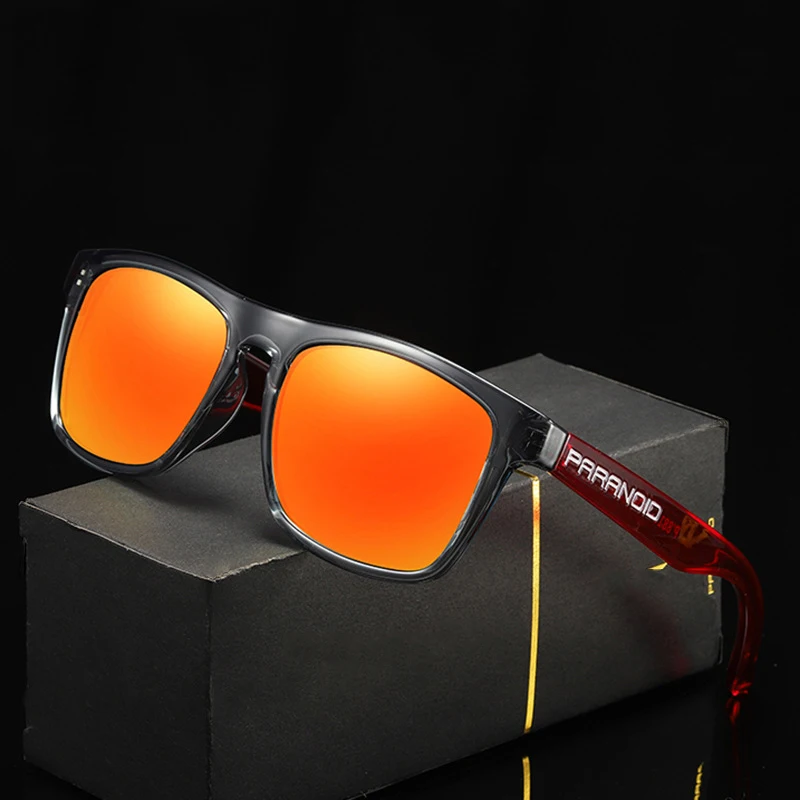 

PARANOID Vintage Sunglasses Polarized Men's Sun Glasses For Men Driving Black Square Oculos Male 10 Colors Model 8816