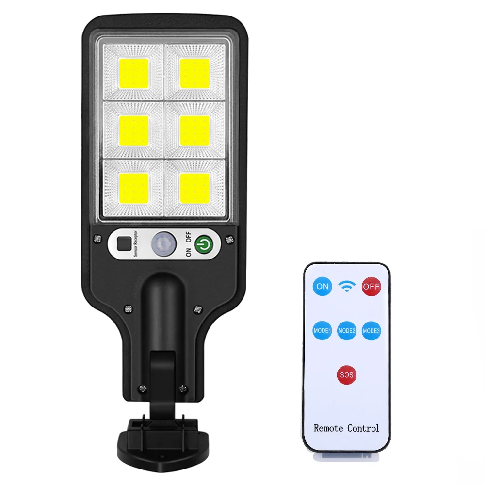 

72COB IP65 LED Solar Street Light Gardens Outdoor Wireless Flood Light Motion Sensor Security Wall Light 3 Lighting Modes