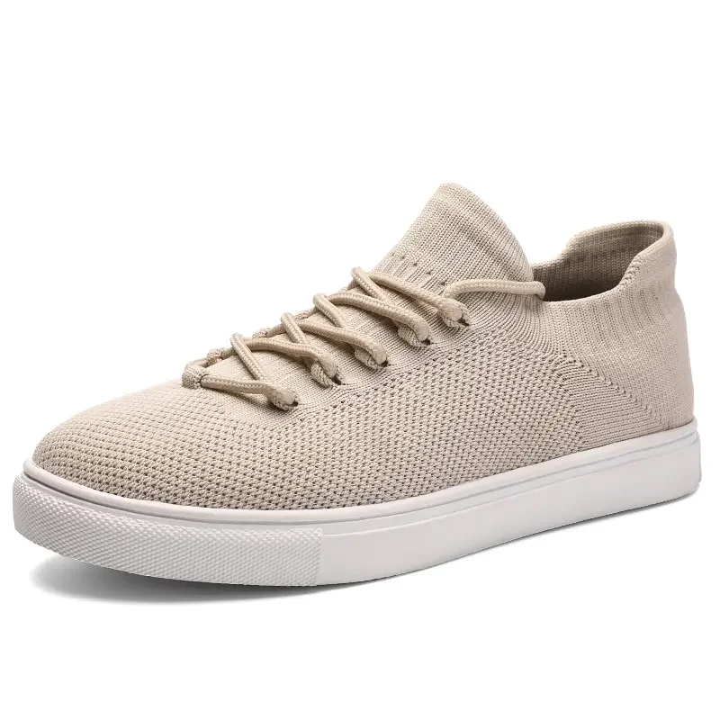 

New Women Skateboard Shoes Breathable Casual Knit Sneakers for Ladies Slip-on Fashion Female Flat Walking Footwear High Quality