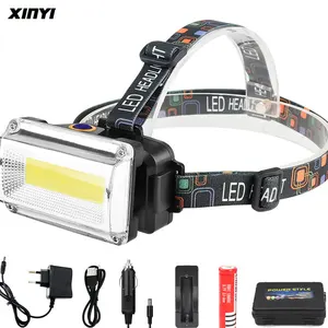 Налобный фонарь, светодиодный, с 3 режимами работы и аккумулятором 18650