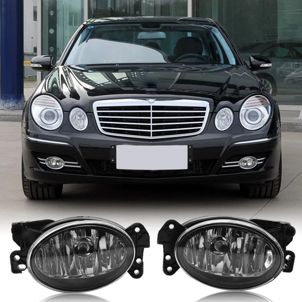 Противотуманный светильник для замены прозрачных линз с лампочкой Mercedes Benz C CLK CLS E