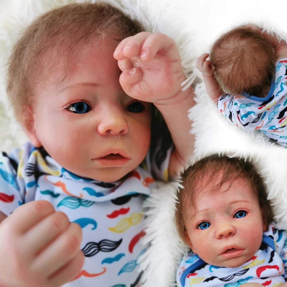 Реалистичные куклы Bebes Reborn Baby 18 дюймов виниловые силиконовые Reborn Детские кукольные бонеки Игрушки для девочек мальчиков рождественские подарки