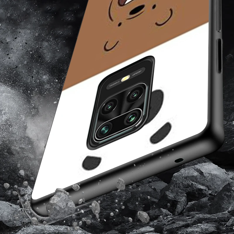 

Cartoon Bear Lover For Xiaomi Redmi Note10 10S 9T 9S 9 8T 8 7 6 5A 5 4 4X Prime Pro Max Black Phone Case