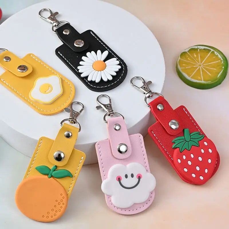 

Cartoon Mini Induction Access Control Card Holder Water Drop Key Chain Community Cute Creative Small Rectangular Round Door Bags