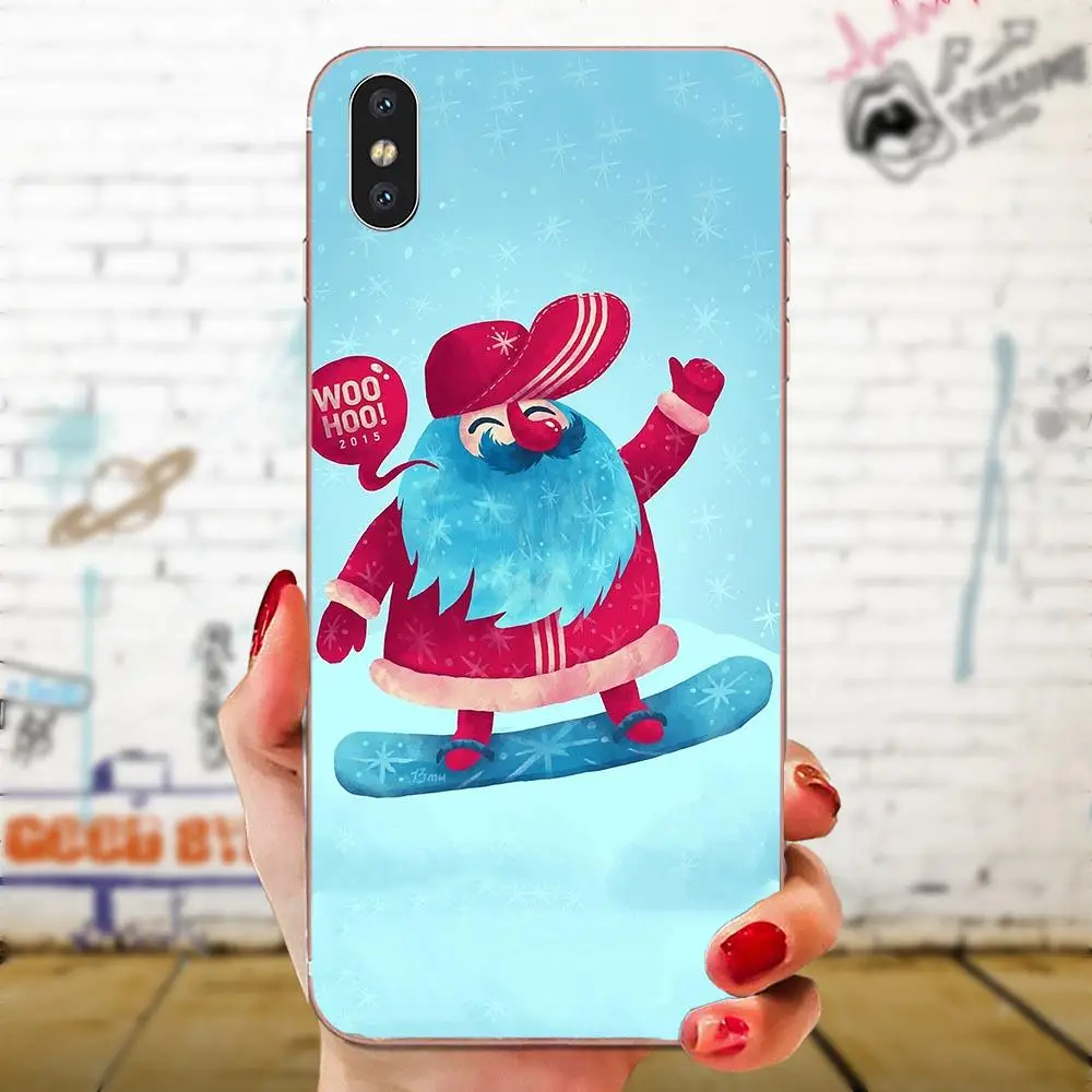 Рождество год дизайн мягких чехлов для мобильных телефонов для htc Desire 530 626 628 630 816 820 830 один A9 M7 M8 M9 M10 E9 U11 U12 жизнь плюс