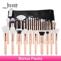 jessup brush pink makeup brushes set 6 30pcs makeup brush synthetic powder foundation eyeshadow concealer brochas wooden t440