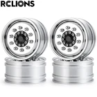 Передняя Ступица колеса RCLIONS Tamiya, колесные диски из алюминиевого сплава 10 спиц для 114 Tamiya, запчасти для радиоуправляемого грузовика, грузовика