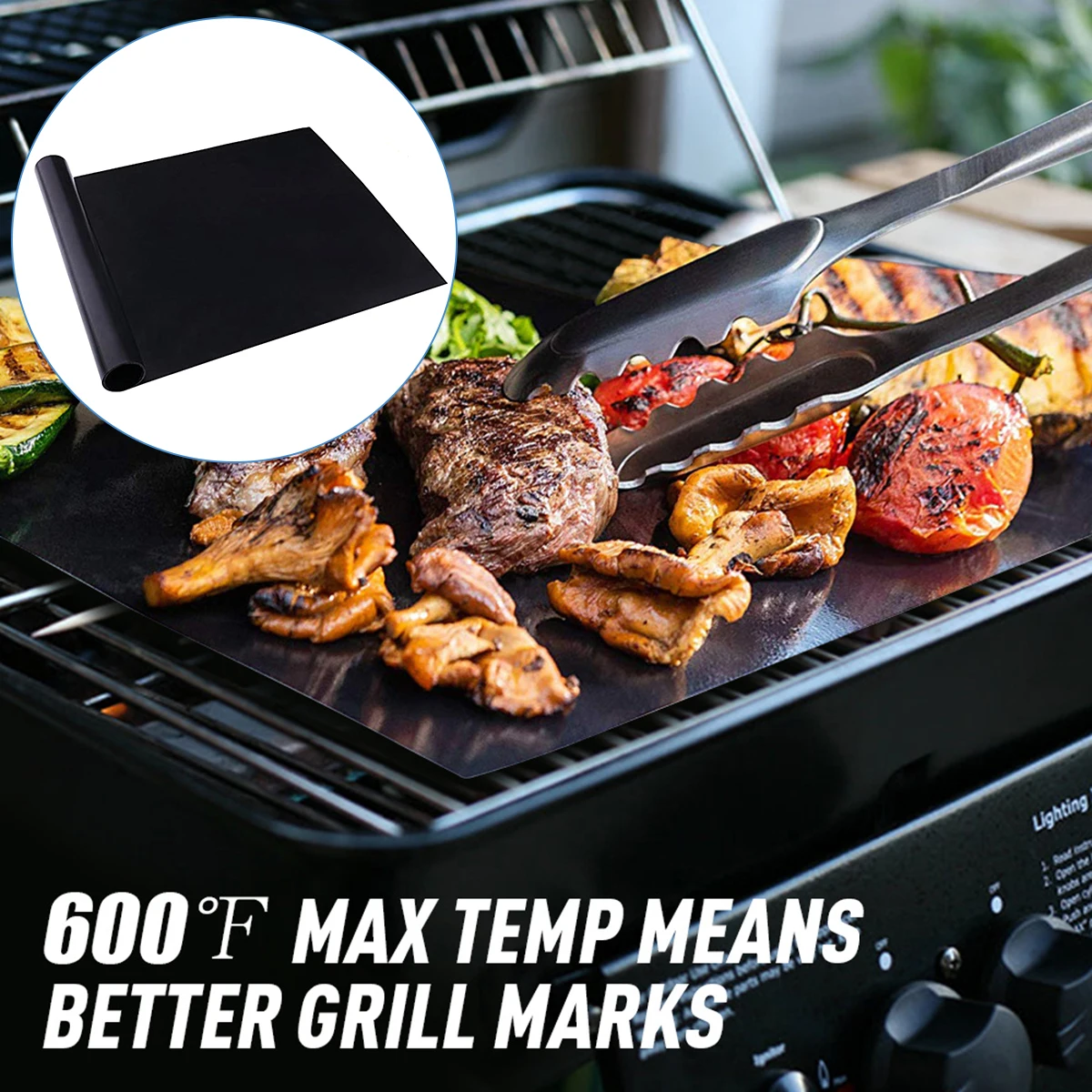 Non-Stick BBQ Grill Mat Baking Cooking Grilling Sheet Heat Resistance Easily Cleaned Kitchen Tools 40X33/40X50CM |