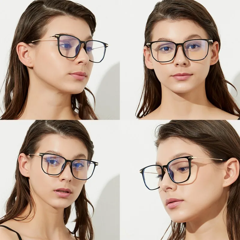 

Men Women Anti-blue Light Retro Reading Vintage Glasses Frame Fashion Adult Computer Eyeglasses Frame Colorful Mirrored